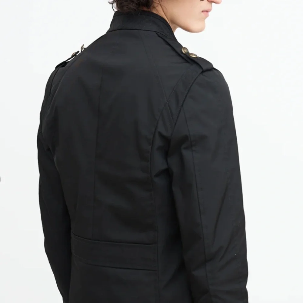 GUCCI Archival 2008 FW Runway Military Field Jacket Waxed Canvas Grey 50 L